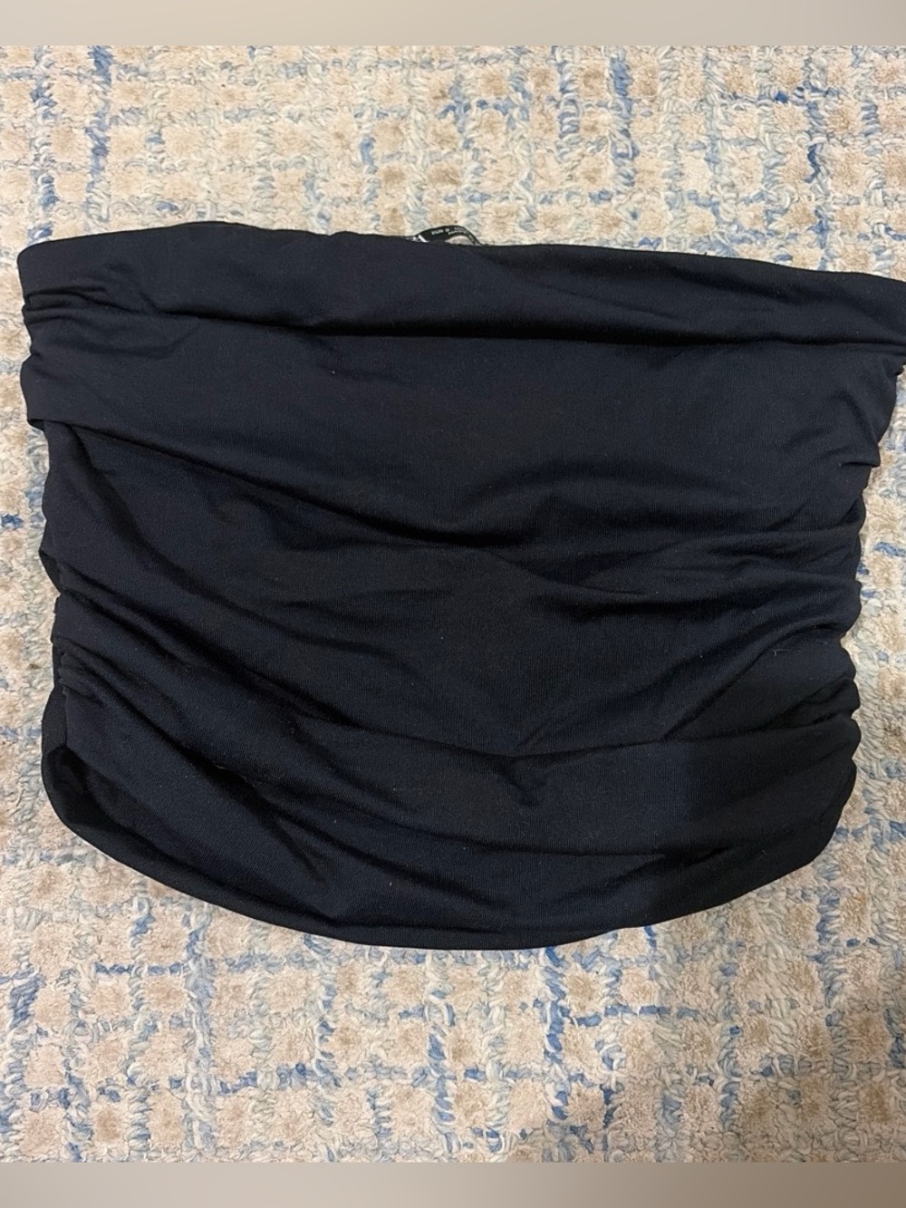 Zara Black Strapless Bandeau Top